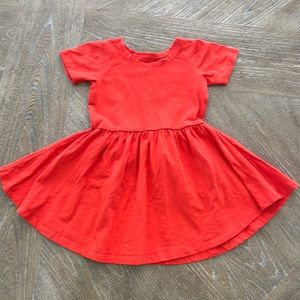 Red June and January Short Sleeve Swing Dress, 2T